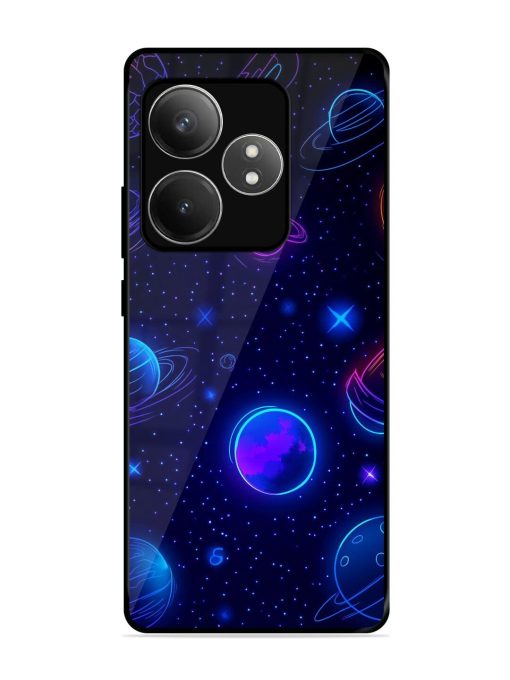 Neon Cosmos Glossy Soft Edge Case for Realme Gt 6T (5G) Chachhi