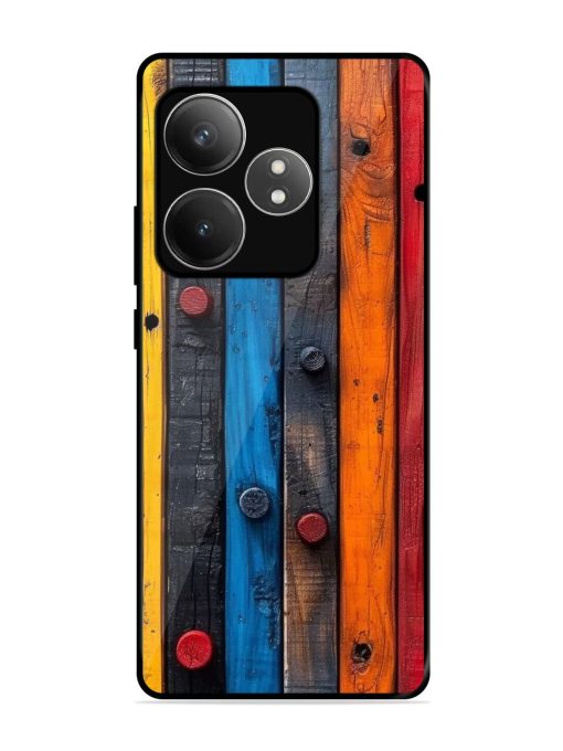 Rainbow Plank Glossy Soft Edge Case for Realme Gt 6T (5G) Chachhi