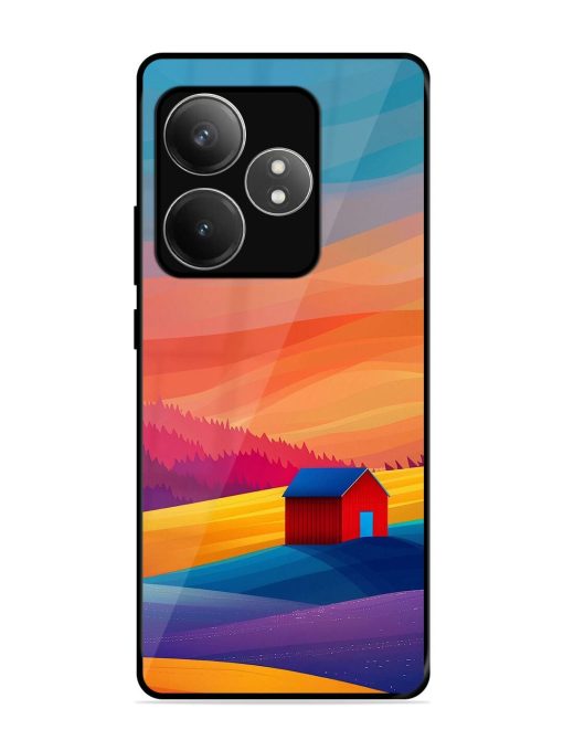 Sunset Solitude Glossy Soft Edge Case for Realme Gt 6T (5G) Chachhi