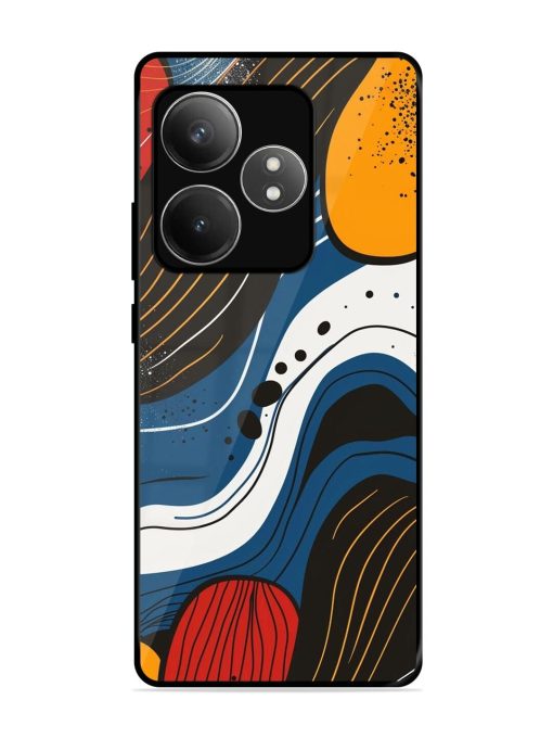 Abstract Expression Glossy Soft Edge Case for Realme Gt 6T (5G) Chachhi