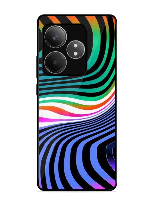 Psychedelic Waves Glossy Soft Edge Case for Realme Gt 6T (5G)