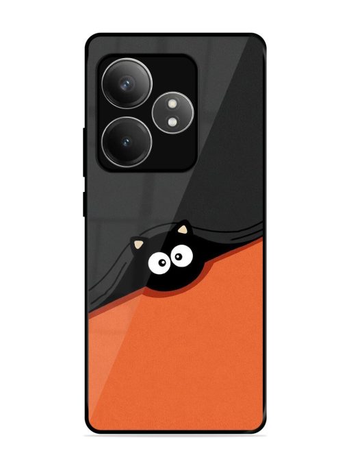 Peek-A-Boo Kitty Glossy Soft Edge Case for Realme Gt 6T (5G) Chachhi