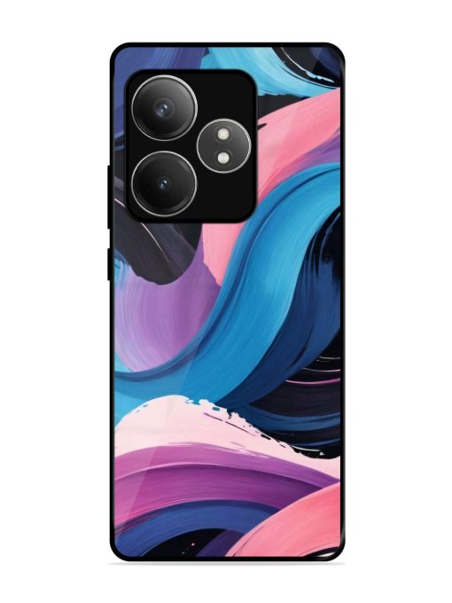 Whimsical Waves Glossy Soft Edge Case for Realme Gt 6T (5G) Chachhi