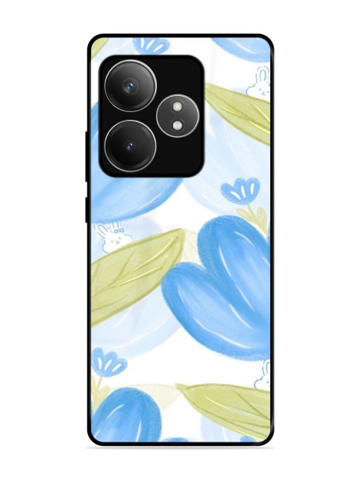 Bunny'S Blue Garden Glossy Soft Edge Case for Realme Gt 6T (5G) Chachhi