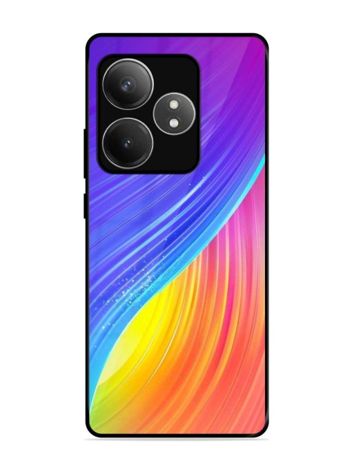 Neon Swirl Glossy Soft Edge Case for Realme Gt 6T (5G) Chachhi