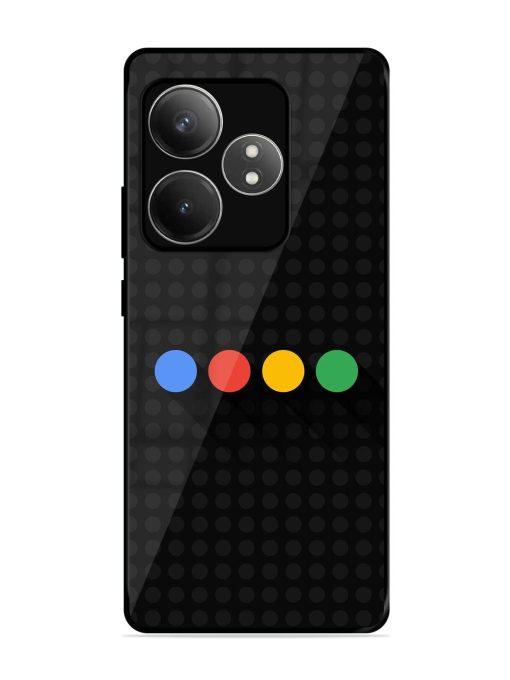 Google Dots Glossy Soft Edge Case for Realme Gt 6T (5G)