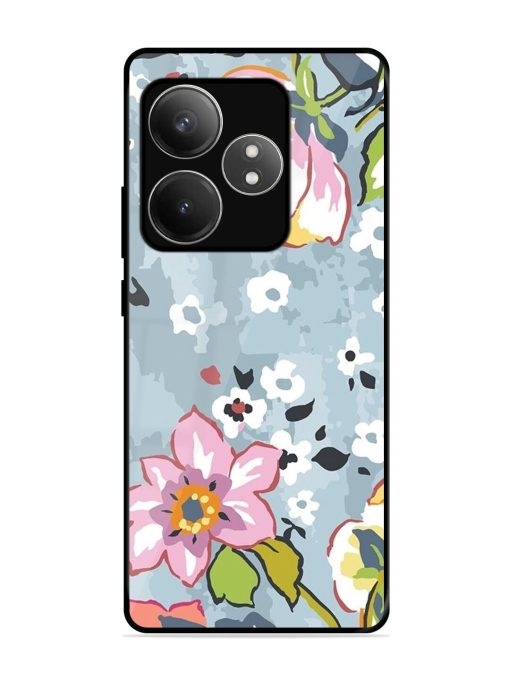 Floral Fantasy Glossy Soft Edge Case for Realme Gt 6T (5G) Chachhi