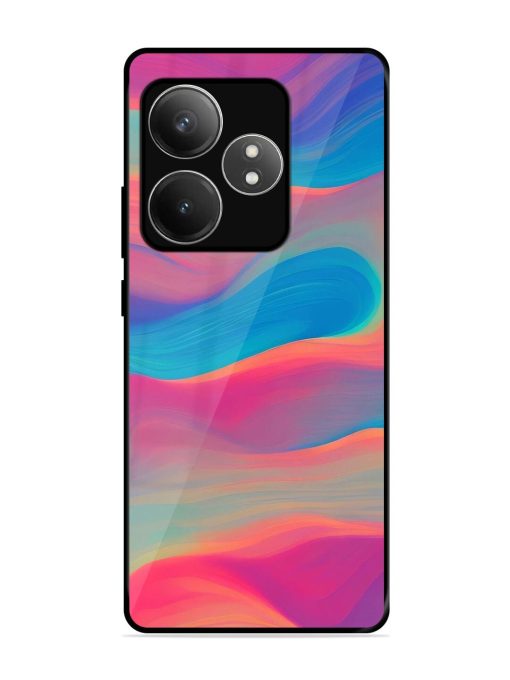 Wavy Wonder Glossy Soft Edge Case for Realme Gt 6T (5G) Chachhi