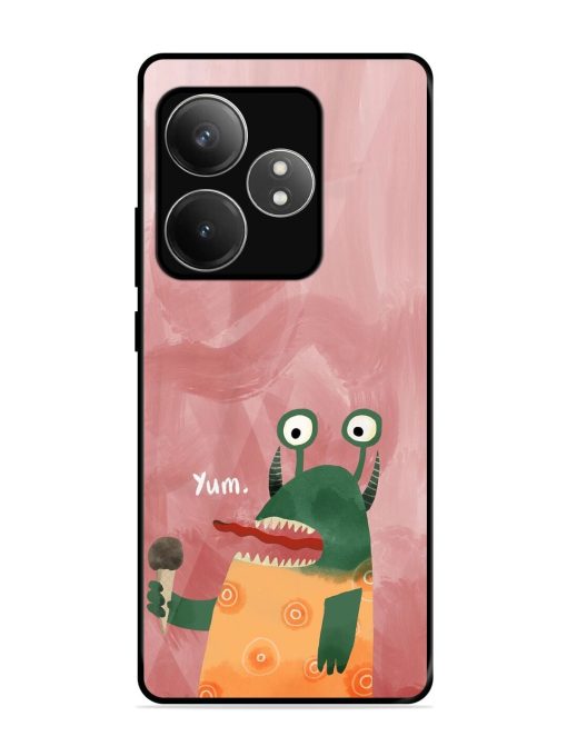 Hungry Monster Glossy Soft Edge Case for Realme Gt 6T (5G) Chachhi