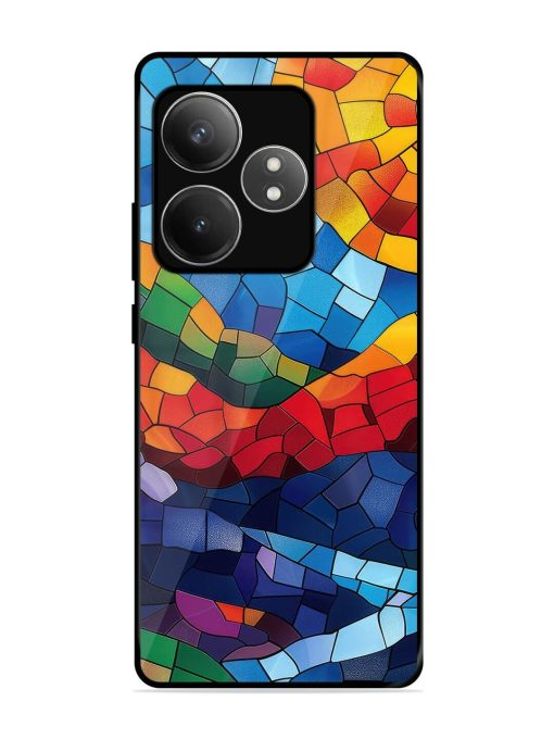 Mosaic Sunset Glossy Soft Edge Case for Realme Gt 6T (5G) Chachhi