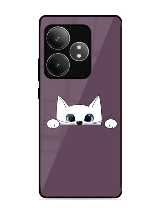 Peek-A-Boo Kitty Glossy Soft Edge Case for Realme Gt 6T (5G) Chachhi