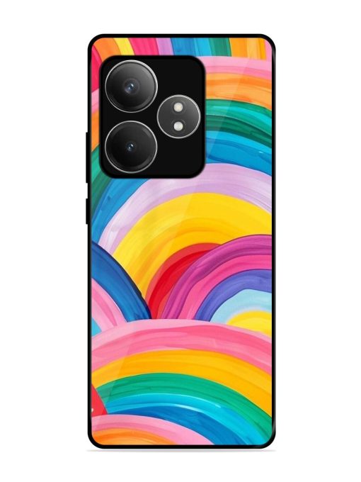 Rainbow Cascade Glossy Soft Edge Case for Realme Gt 6T (5G) Chachhi