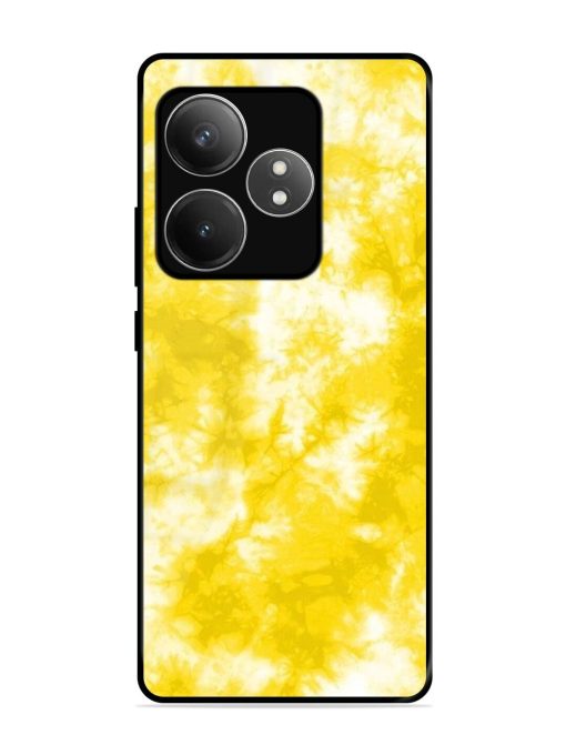 Golden Tie-Dye Twirl Glossy Soft Edge Case for Realme Gt 6T (5G) Chachhi