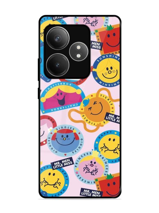 Whimsical Mr. Men & Little Miss Glossy Soft Edge Case for Realme Gt 6T (5G) Chachhi