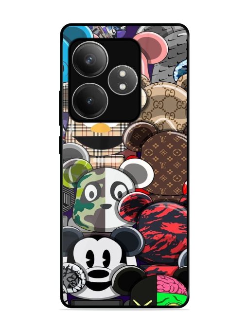 Streetwear Bearbrick Extravaganza Glossy Soft Edge Case for Realme Gt 6T (5G) Chachhi