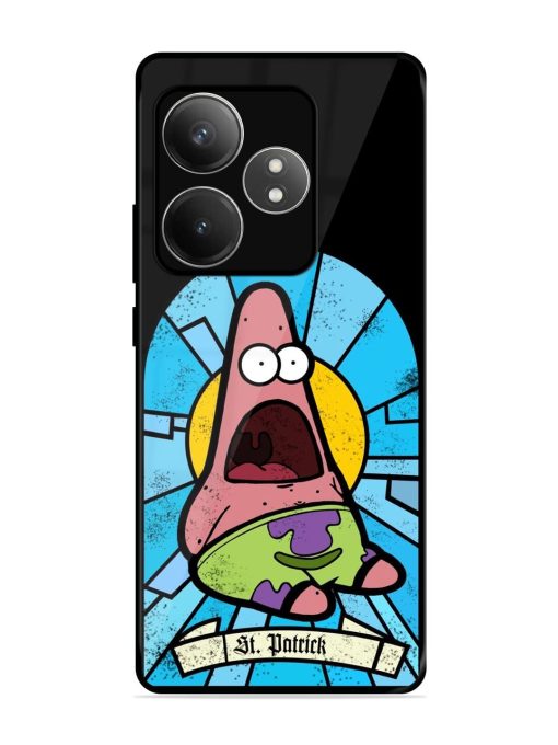 St. Patrick'S Day Stained Glass Patrick Star Glossy Soft Edge Case for Realme Gt 6T (5G) Chachhi