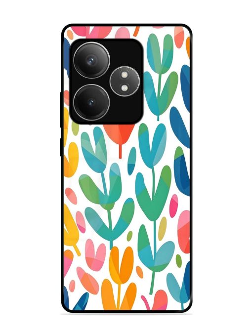 Rainbow Of Blooms Glossy Soft Edge Case for Realme Gt 6T (5G) Chachhi