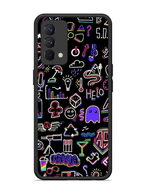 Neon Doodle Glossy Soft Edge Case for Realme Gt Master Edition Chachhi