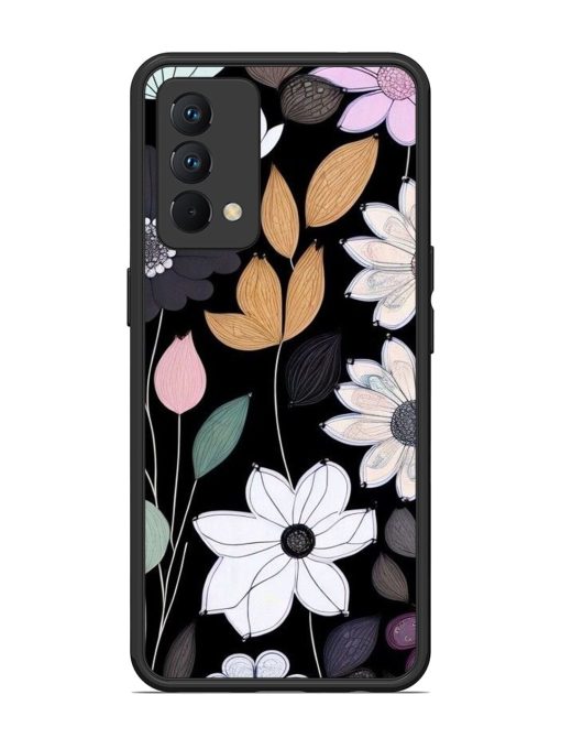 Whimsical Blooms On Black Glossy Soft Edge Case for Realme Gt Master Edition Chachhi