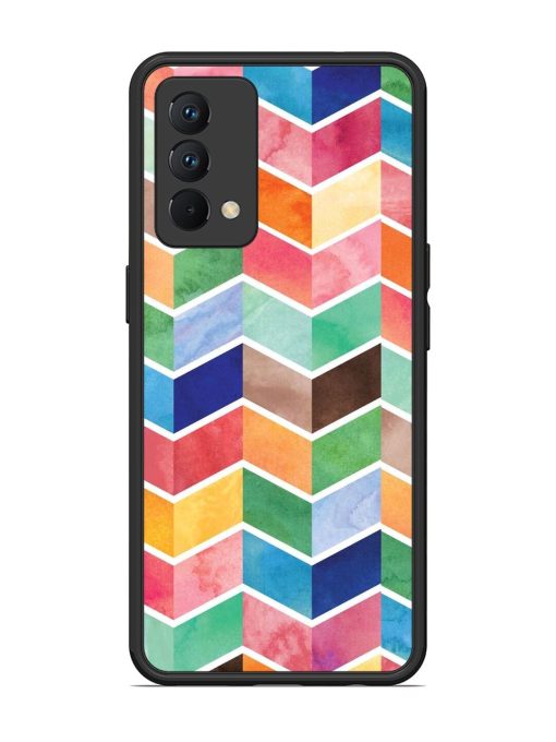 Watercolor Chevron Whimsy Glossy Soft Edge Case for Realme Gt Master Edition