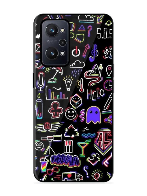 Neon Doodle Glossy Soft Edge Case for Realme Gt Neo 2 Chachhi