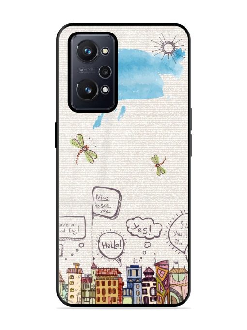 Doodle City Glossy Soft Edge Case for Realme Gt Neo 2 Chachhi