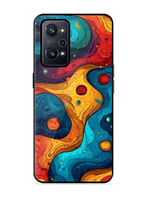 Cosmic Swirl Glossy Soft Edge Case for Realme Gt Neo 2 Chachhi