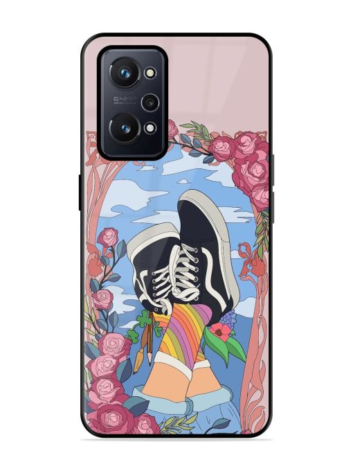 Floral Fantasy Glossy Soft Edge Case for Realme Gt Neo 2 Chachhi