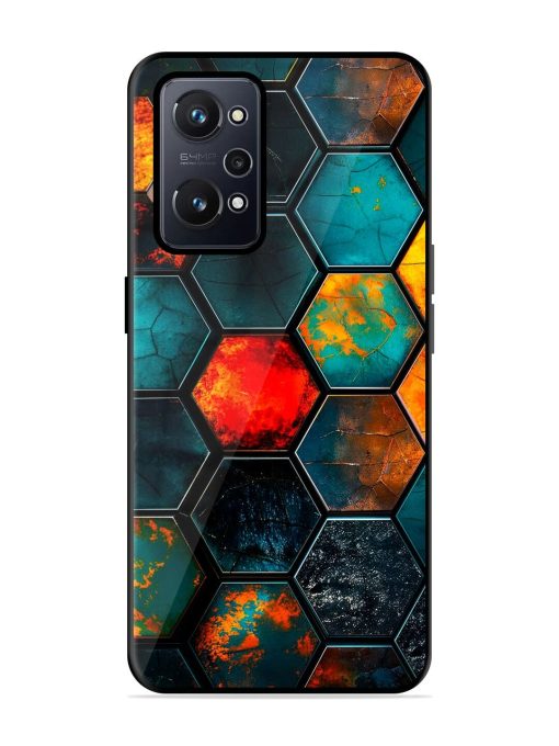 Hexagon Hive Glossy Soft Edge Case for Realme Gt Neo 2 Chachhi