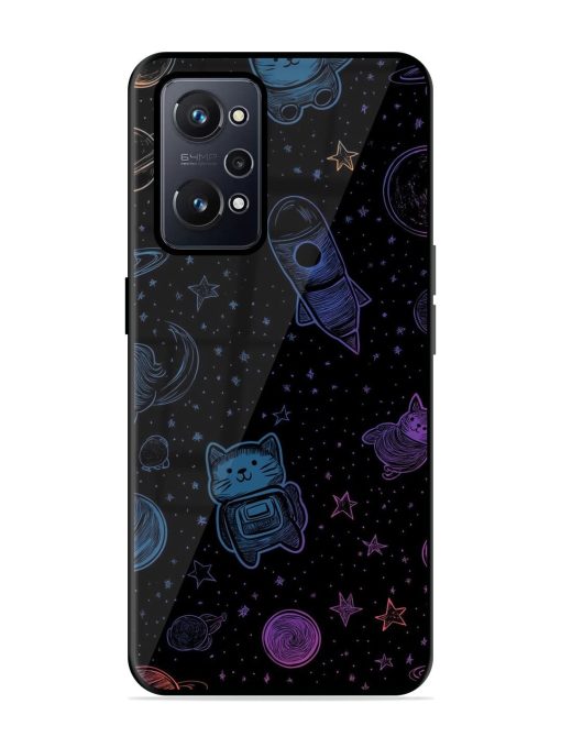 Cosmic Cat Chaos Glossy Soft Edge Case for Realme Gt Neo 2 Chachhi