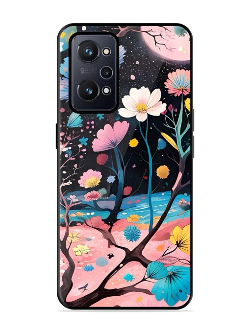 Cosmic Bloom Glossy Soft Edge Case for Realme Gt Neo 2