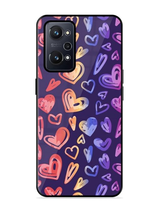 Rainbow Hearts Glossy Soft Edge Case for Realme Gt Neo 2 Chachhi