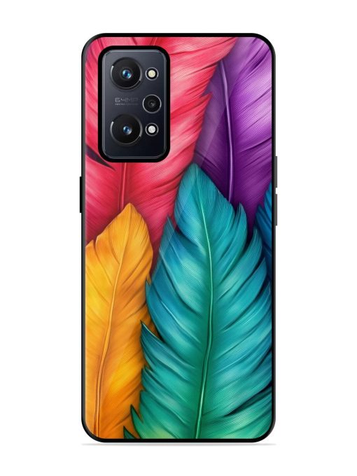 Rainbow Feathers Glossy Soft Edge Case for Realme Gt Neo 2 Chachhi