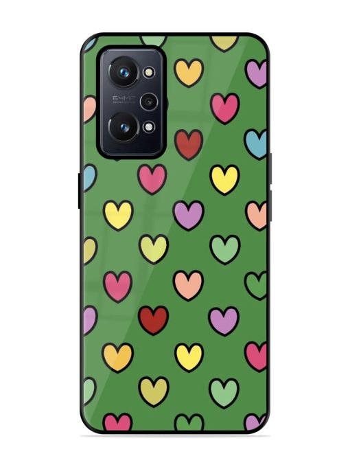 Rainbow Heart Parade Glossy Soft Edge Case for Realme Gt Neo 2 Chachhi