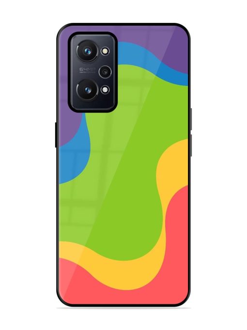 Wavy Rainbow Wonderland Glossy Soft Edge Case for Realme Gt Neo 2 Chachhi