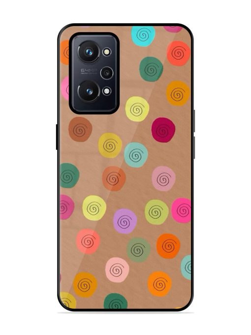 Swirly Dots On Kraft Glossy Soft Edge Case for Realme Gt Neo 2 Chachhi