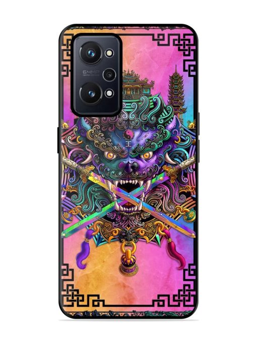 Psychedelic Fu Dog Tapestry Glossy Soft Edge Case for Realme Gt Neo 2 Chachhi