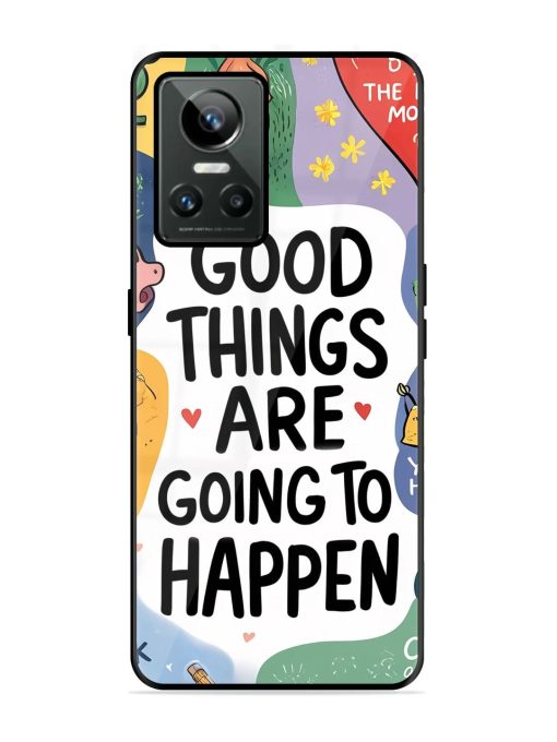 Uplifting Scribbles Glossy Soft Edge Case for Realme Gt Neo 3 Chachhi