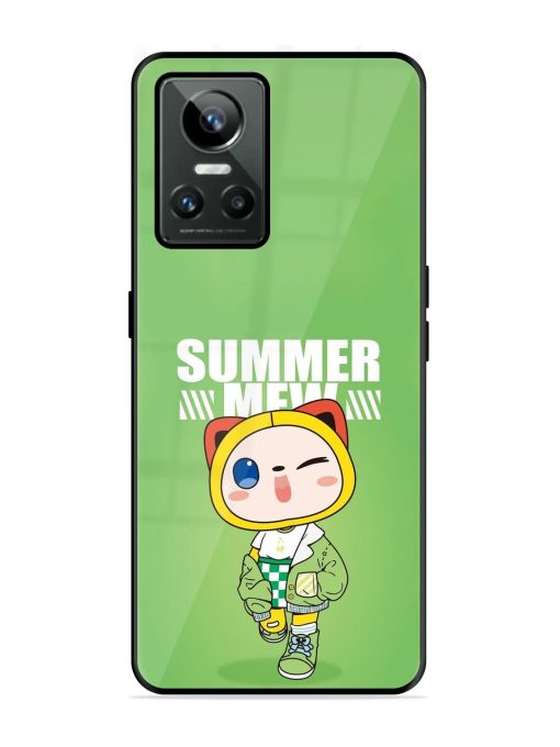 Purrfect Summer Glossy Soft Edge Case for Realme Gt Neo 3 Chachhi