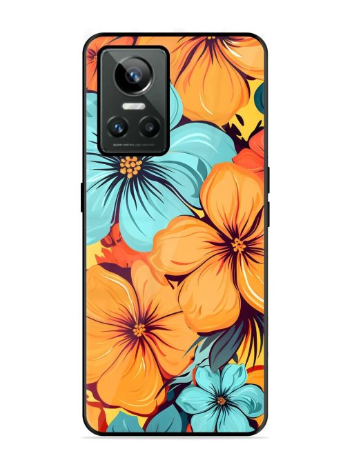 Tropical Bloom Glossy Soft Edge Case for Realme Gt Neo 3 Chachhi