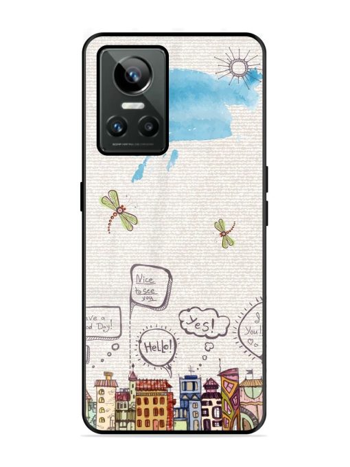 Doodle City Glossy Soft Edge Case for Realme Gt Neo 3 Chachhi