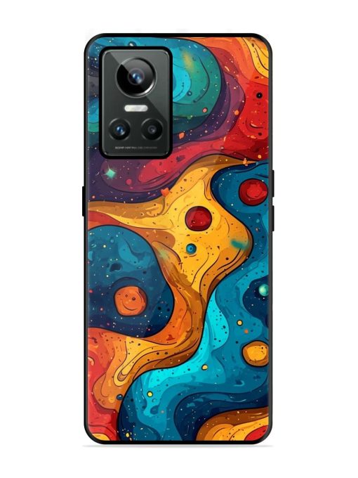 Cosmic Swirl Glossy Soft Edge Case for Realme Gt Neo 3 Chachhi