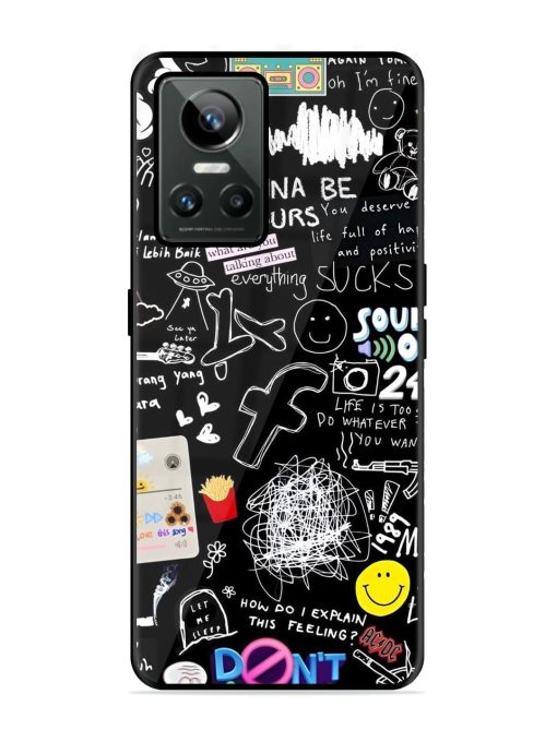 Doodle Diary Glossy Soft Edge Case for Realme Gt Neo 3 Chachhi