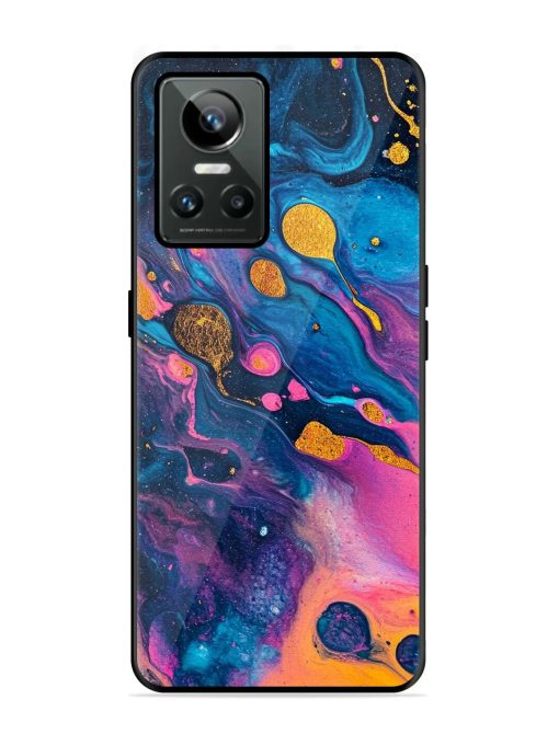 Cosmic Swirl Glossy Soft Edge Case for Realme Gt Neo 3 Chachhi