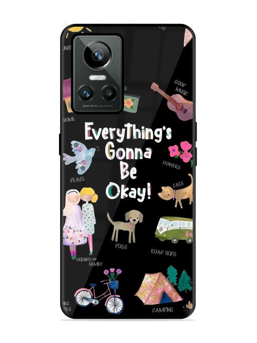 Everything'S Gonna Be Okay Glossy Soft Edge Case for Realme Gt Neo 3 Chachhi