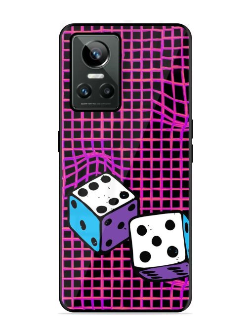 Glitched Dice Glossy Soft Edge Case for Realme Gt Neo 3 Chachhi