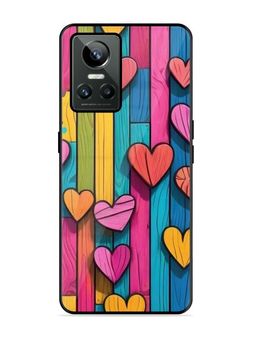 Rainbow Of Hearts Glossy Soft Edge Case for Realme Gt Neo 3 Chachhi