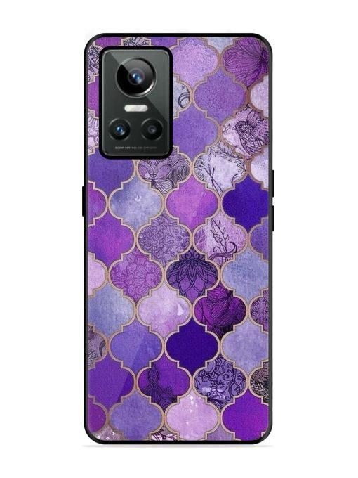 Purple Mosaic Magic Glossy Soft Edge Case for Realme Gt Neo 3 Chachhi