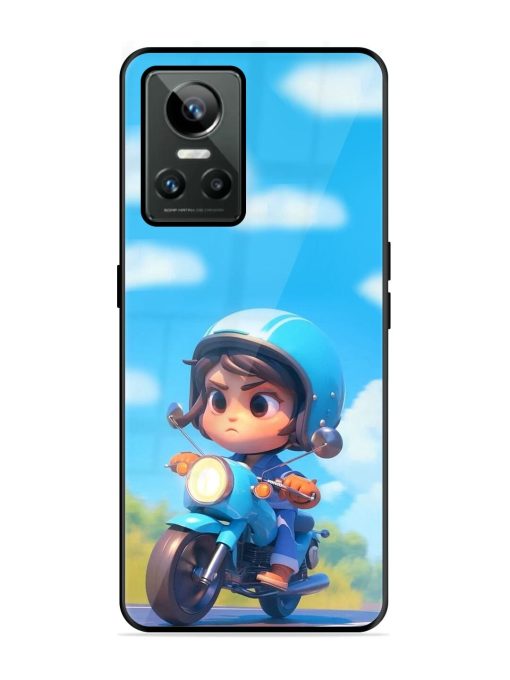 Little Rider Glossy Soft Edge Case for Realme Gt Neo 3 Chachhi