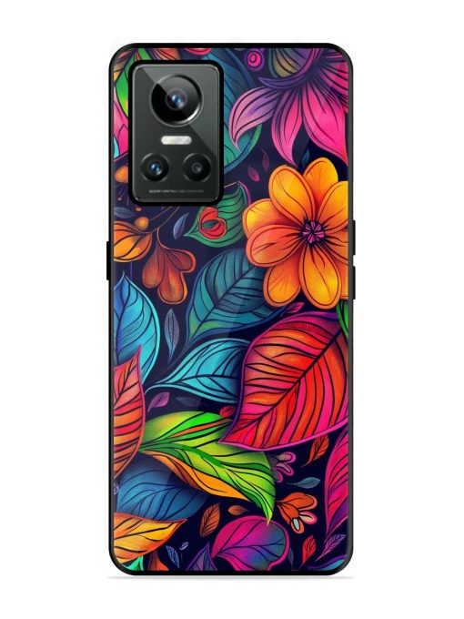 Rainbow Of Blooms Glossy Soft Edge Case for Realme Gt Neo 3 Chachhi